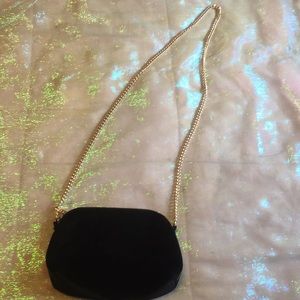 Crushed Velvet H&M Crossbody Bag With Chain
